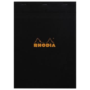 Rhodia - Notepad - A4 - Grid - Black-Notitieblok-DutchMills