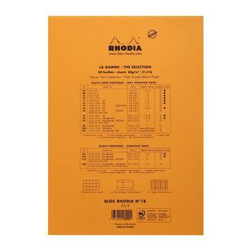 Rhodia - Notepad - A4 - Grid - Orange-Notitieblok-DutchMills