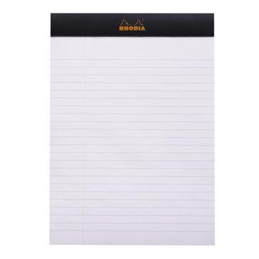 Rhodia - Notepad - A5 - Lined - Black-Notitieblok-DutchMills
