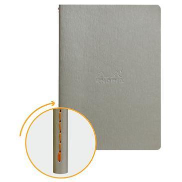 Rhodia - Notebook Softcover 64 pagina's - Lijntjes - Zilver-DutchMills
