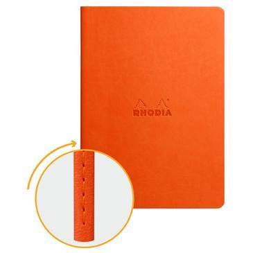 Rhodia - Notebook Softcover 64 pagina's - Lijntjes - Licht oranje-DutchMills