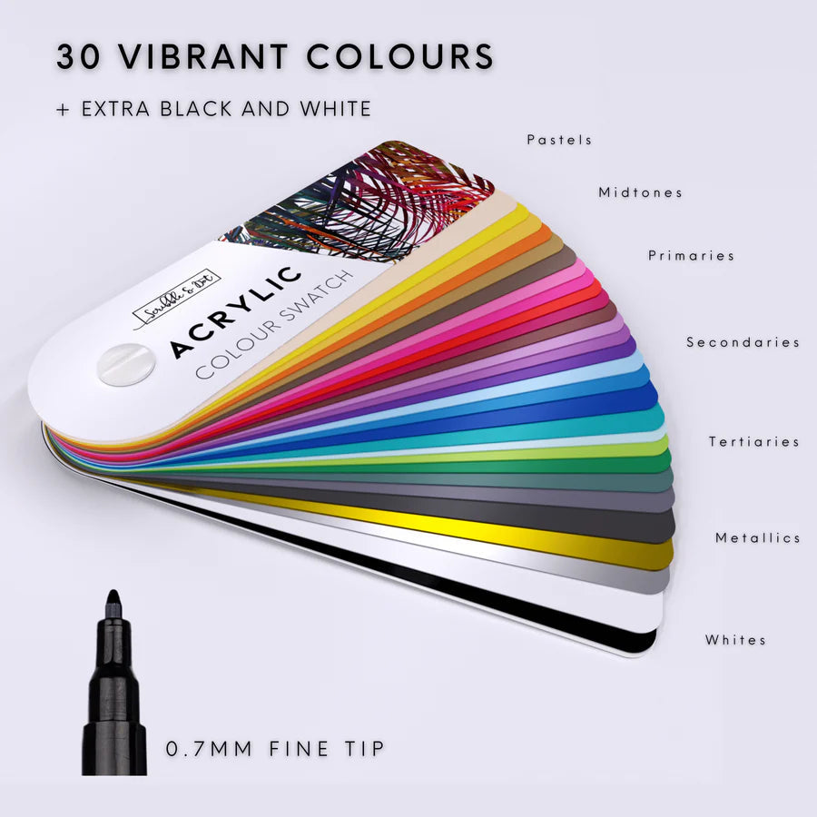 Scribble & Dot - Acryl Marker Pens-Stift-DutchMills