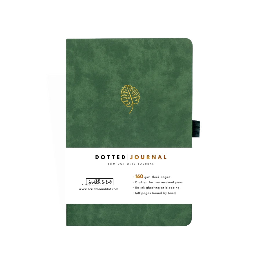 Scribble & Dot - Bullet Journal A5 - Monstera Leaf-Notitieboek-DutchMills