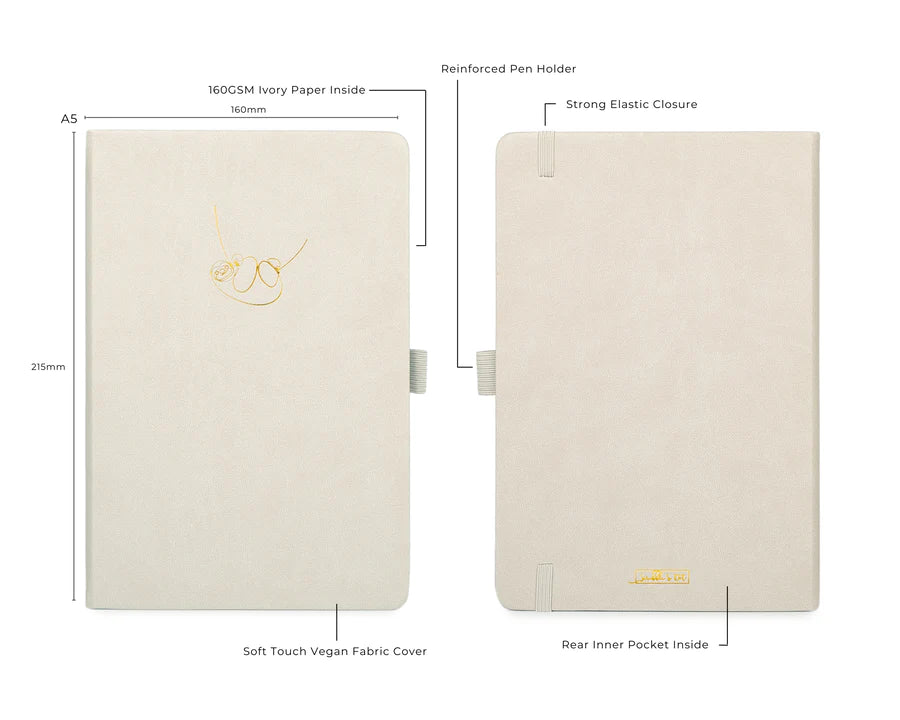 Scribble & Dot - Bullet Journal A5 - Sloth-Notitieboek-DutchMills