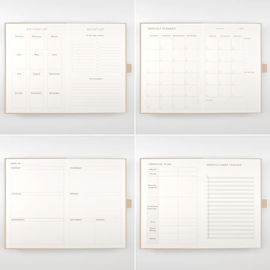 Scribble & Dot - Undated Planner A5 - Beige-Planner-DutchMills