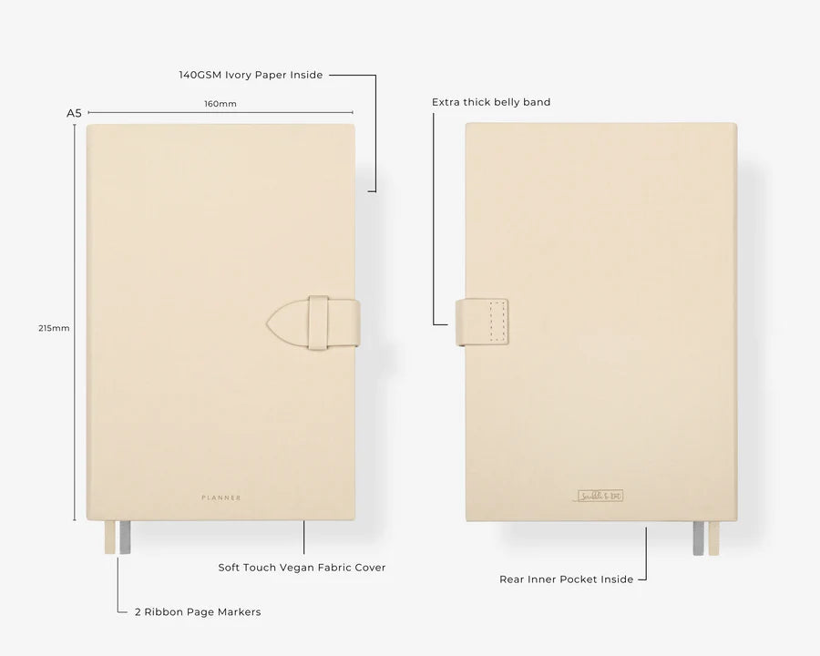 Scribble & Dot - Undated Planner A5 - Beige-Planner-DutchMills