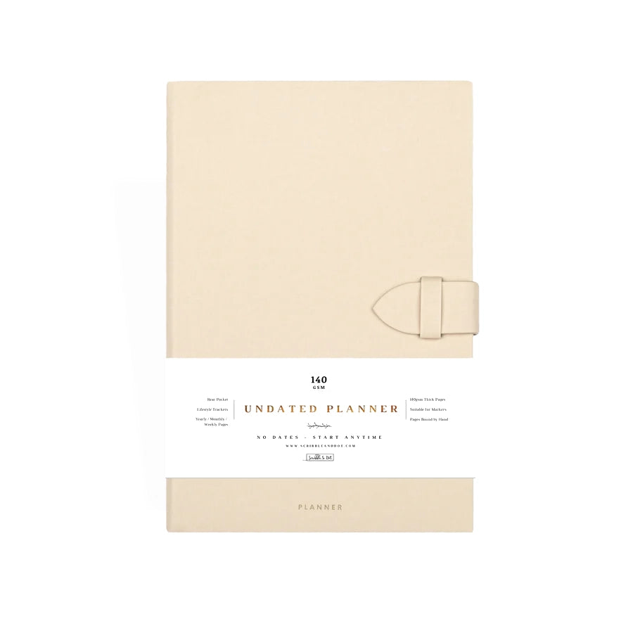 Scribble & Dot - Undated Planner A5 - Beige-Planner-DutchMills