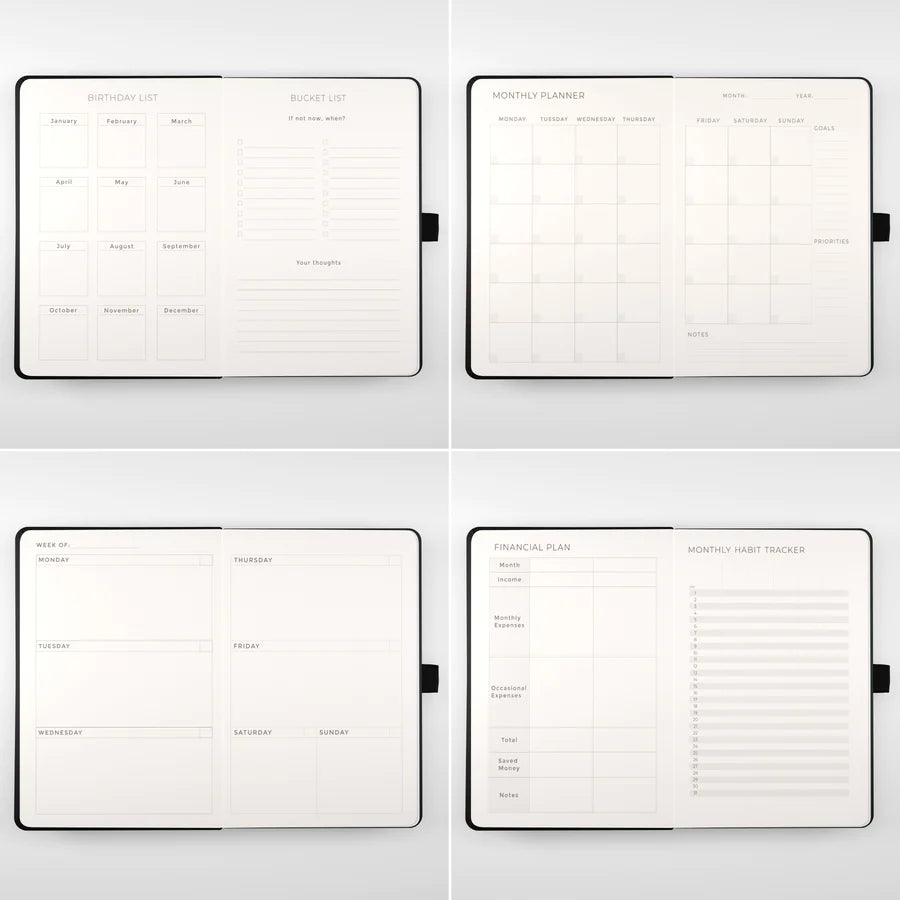 Scribble & Dot - Undated Planner A5 - Mist Grey-Planner-DutchMills