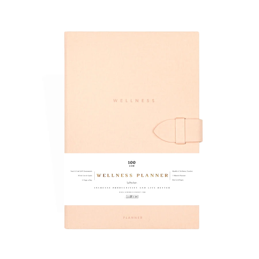 Scribble & Dot - Wellness Planner A5 - Peach-Planner-DutchMills