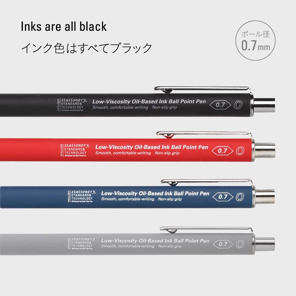 Stalogy - Low-Viscosity Oil Based Ink Ball Point Pen - Gray-Balpen-DutchMills
