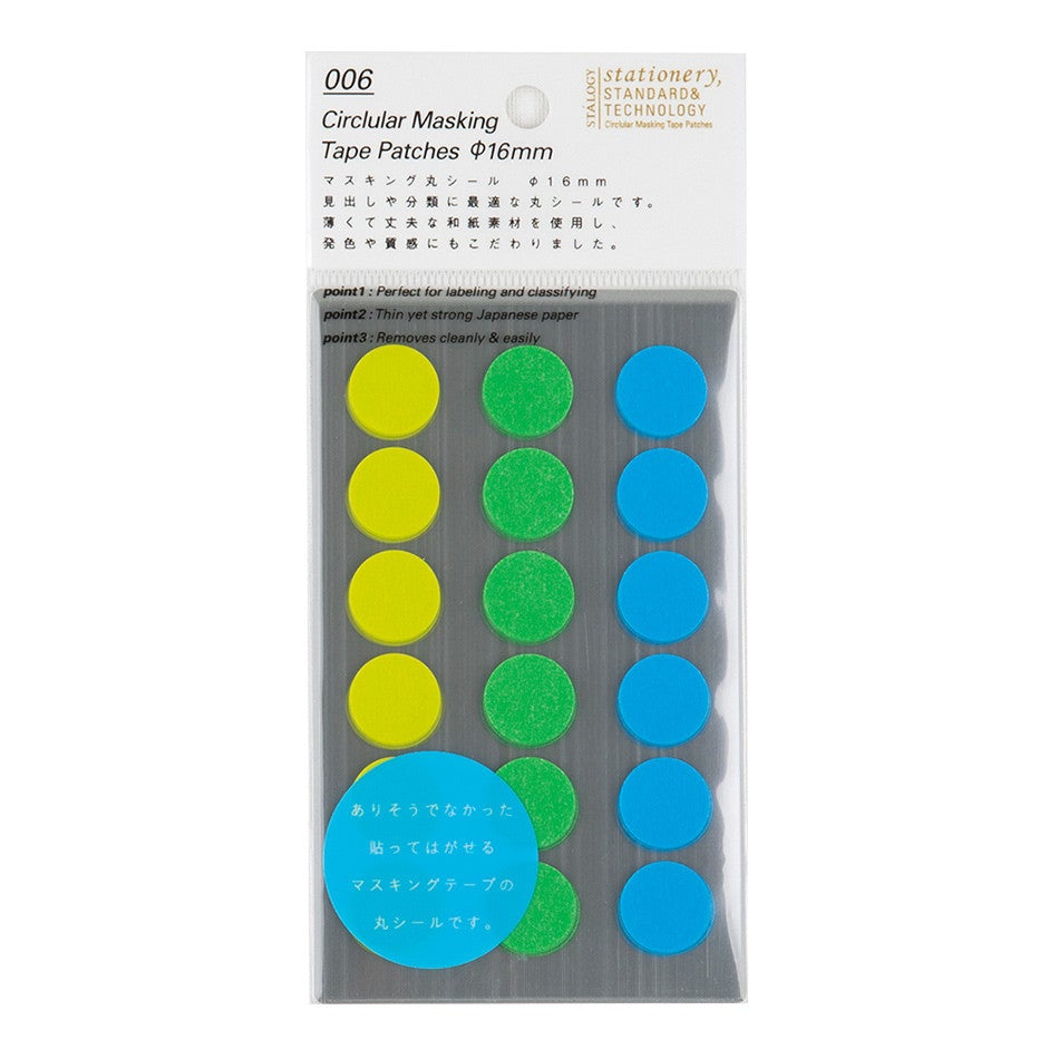 Stalogy - Masking Dots, Shuffle Earth (16mm)-Sticker-DutchMills