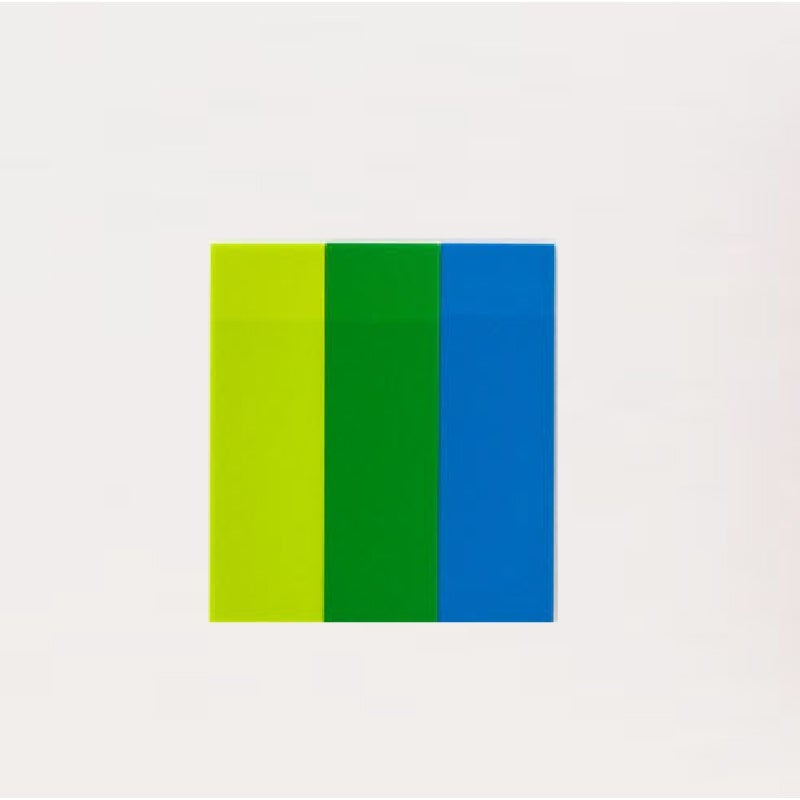 Stalogy - Writable Sticky Notes - 15 x 50 mm, Set B (Lime, Green, Blue)-Sticky Notes-DutchMills