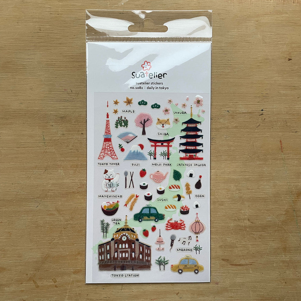 Suatelier - Daily In Tokyo - Stickers-Sticker-DutchMills