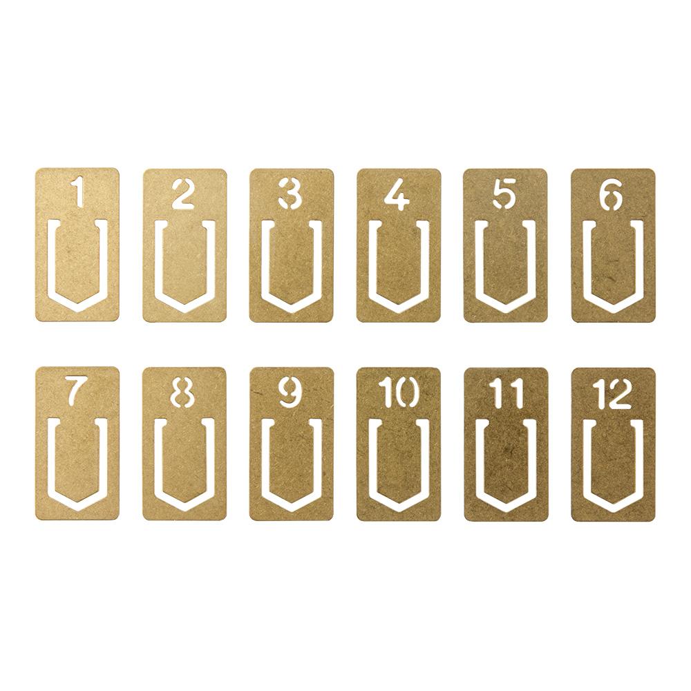TRAVELER'S Company - Brass Numbered Clips-Clip-DutchMills
