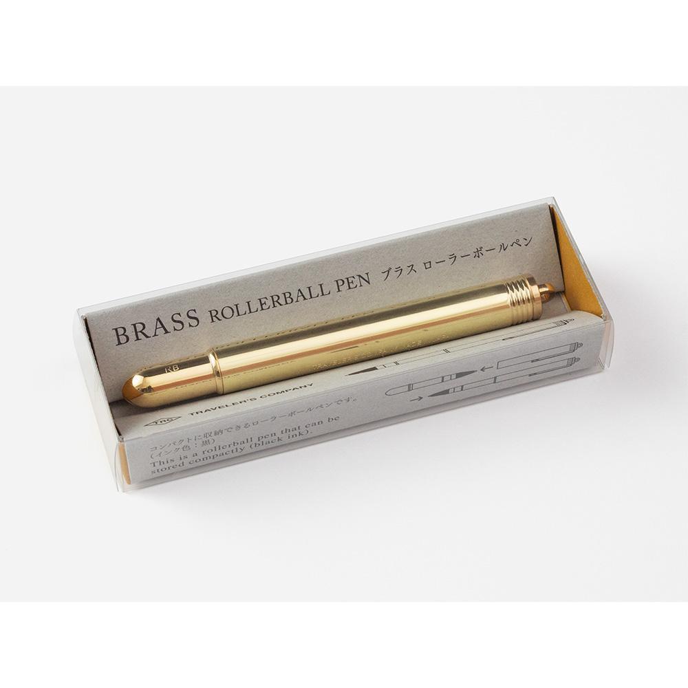 TRAVELER'S Company - Brass Rollerball Pen Solid Brass-Vulpen-DutchMills