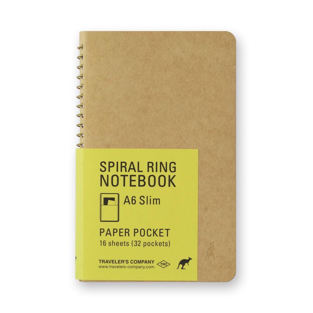 TRAVELER'S Company Spiral Ring - (A6 Slim) Paper Pocket-Spiraalboek-DutchMills