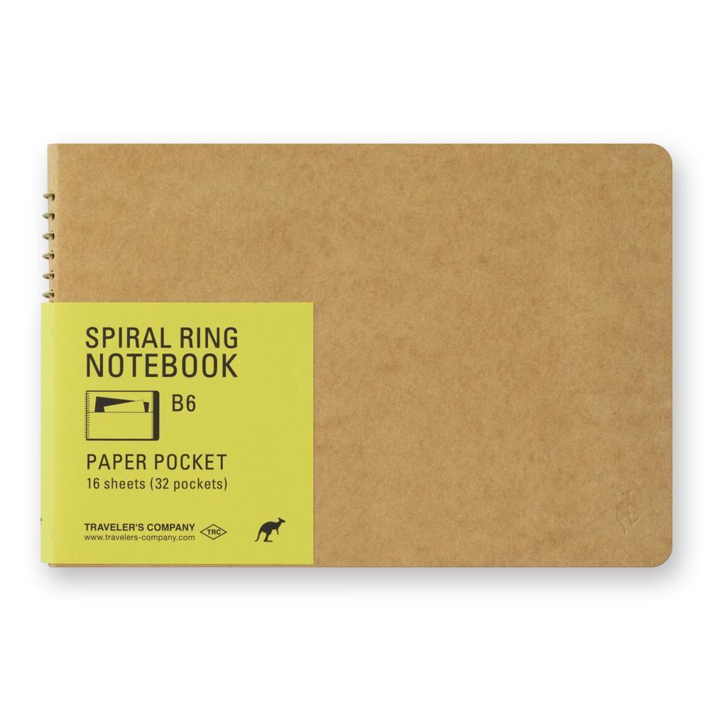 TRAVELER'S Company Spiral Ring - (B6) Paper Pocket-Spiraalboek-DutchMills