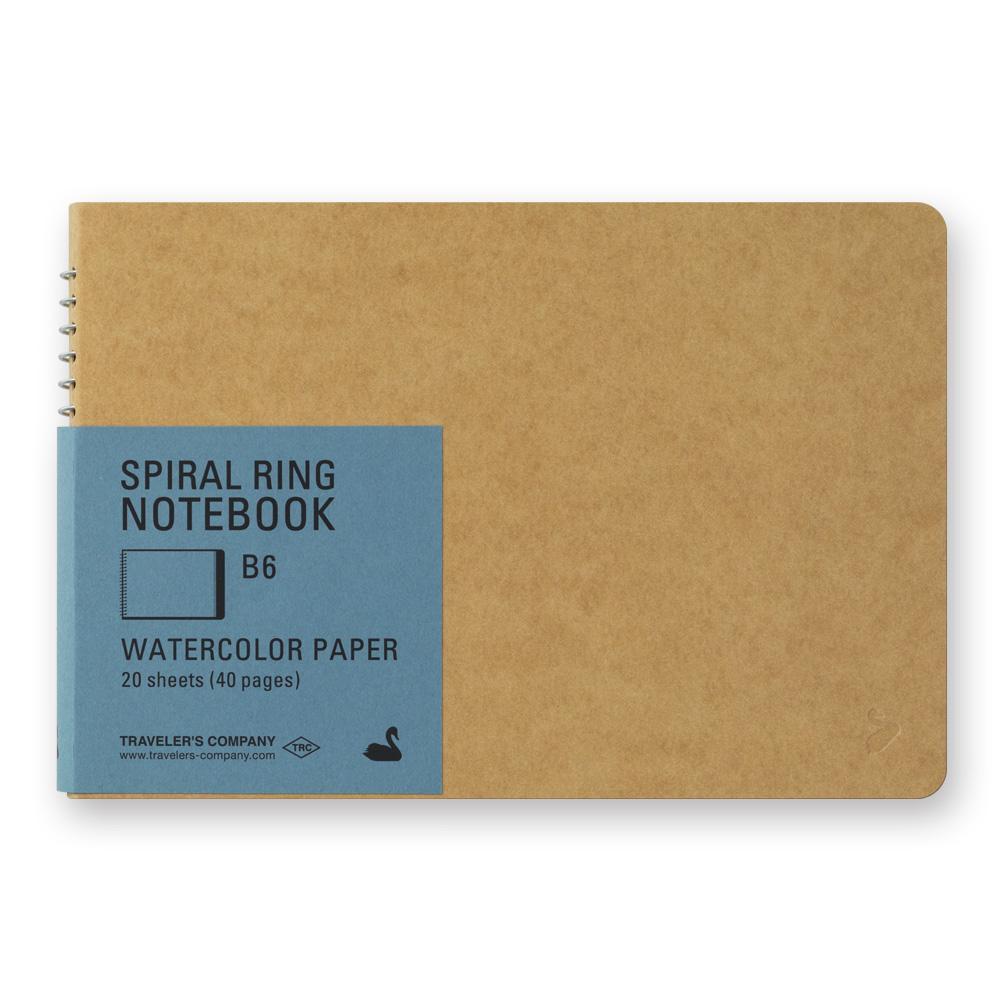 TRAVELER'S Company Spiral Ring - (B6) Watercolor Paper-Spiraalboek-DutchMills