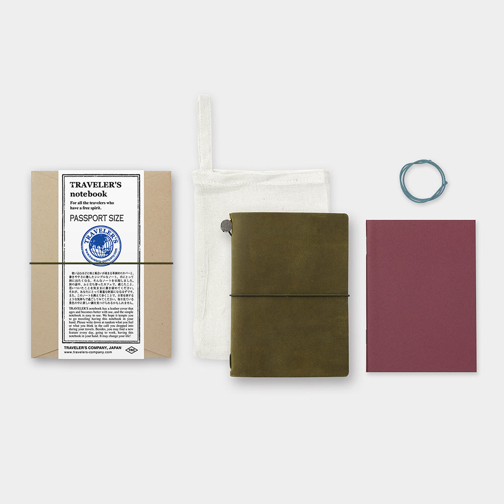 PRE-ORDER TRAVELER'S notebook - Passport Size - Olive-Notitieboek-DutchMills