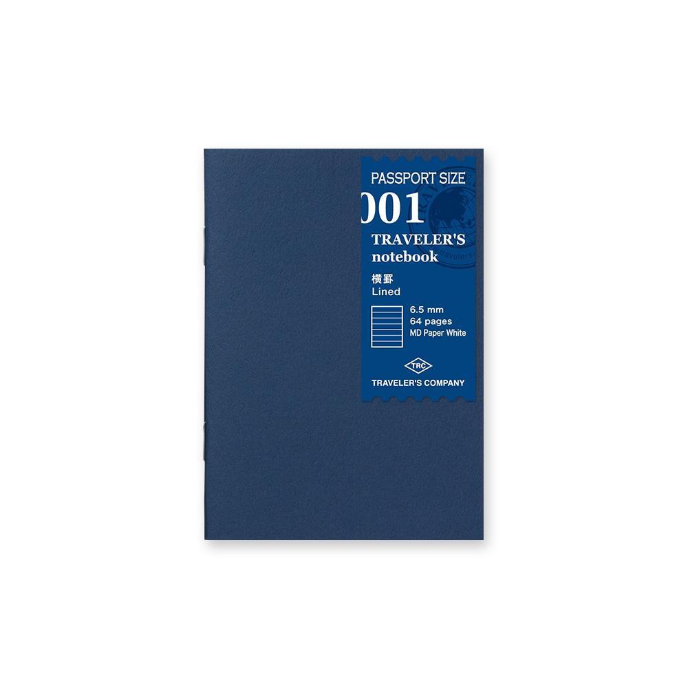 TRAVELER'S Notebook Refill 001 - Lined Notebook - Passport Size-Refill-DutchMills