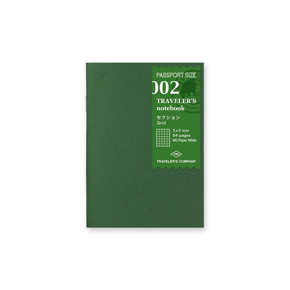 TRAVELER'S Notebook Refill 002 - Grid Notebook - Passport Size-Refill-DutchMills