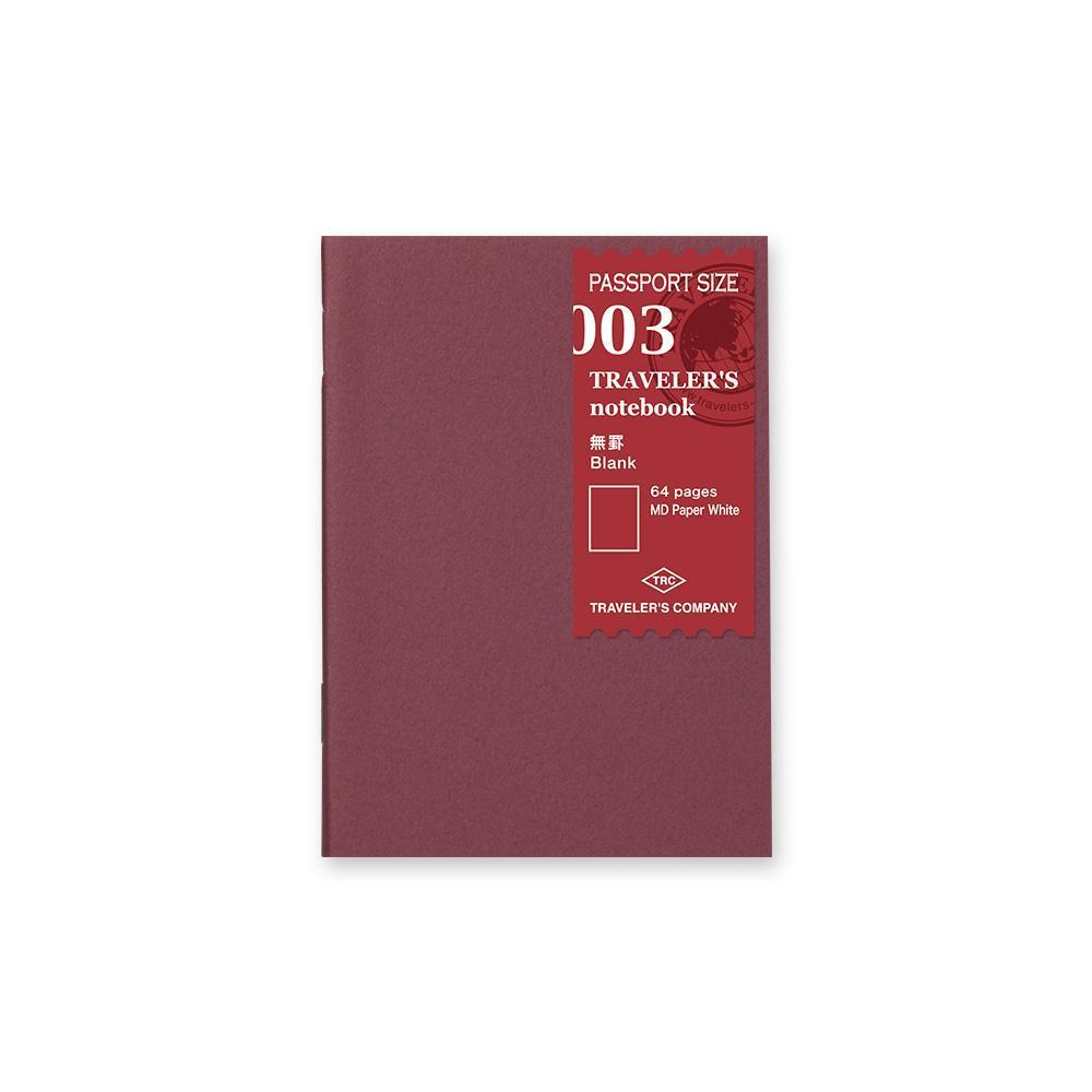 TRAVELER'S Notebook Refill 003 - Blank Notebook - Passport Size-Refill-DutchMills