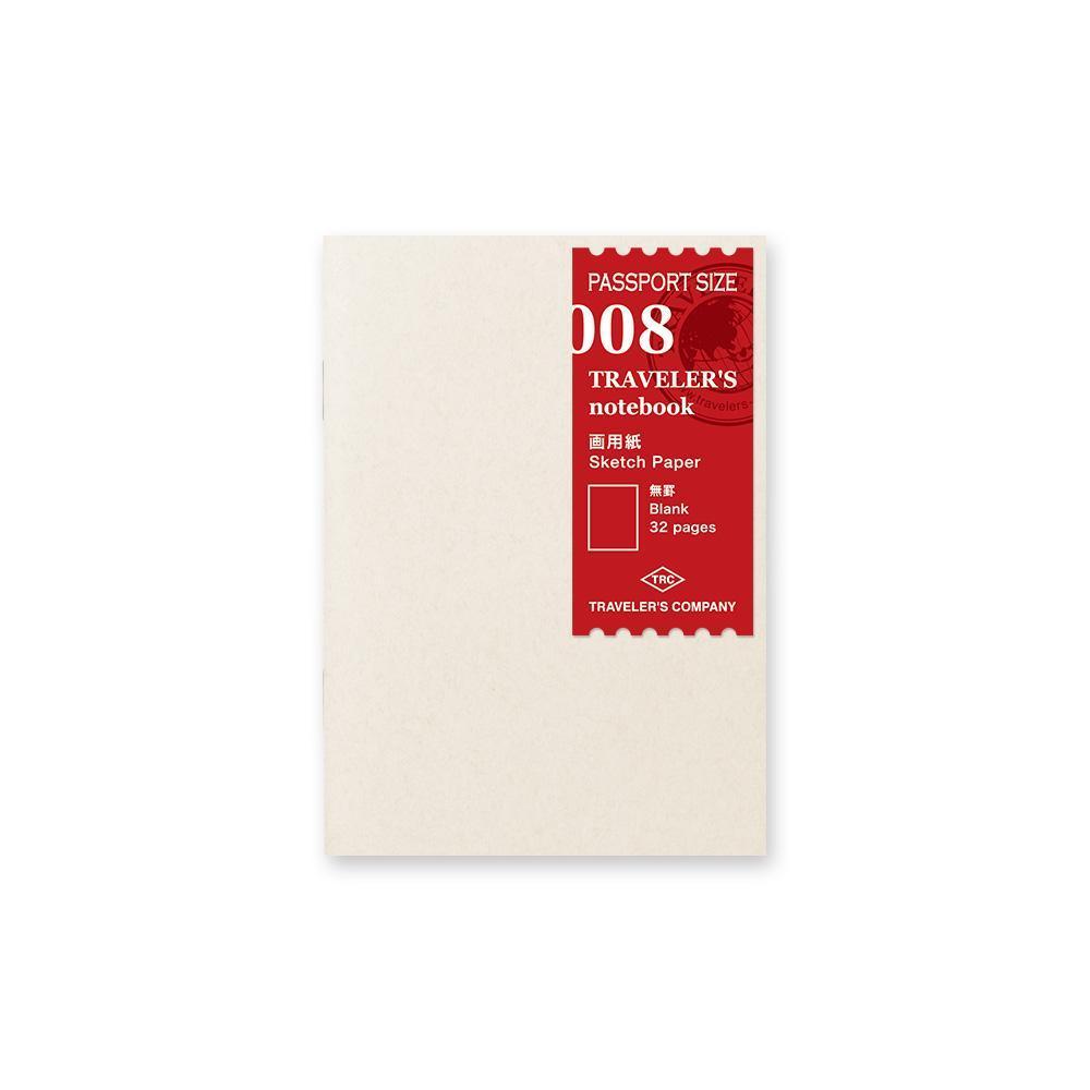 TRAVELER'S Notebook Refill 008 - Sketch Paper Notebook - Passport Size-Refill-DutchMills