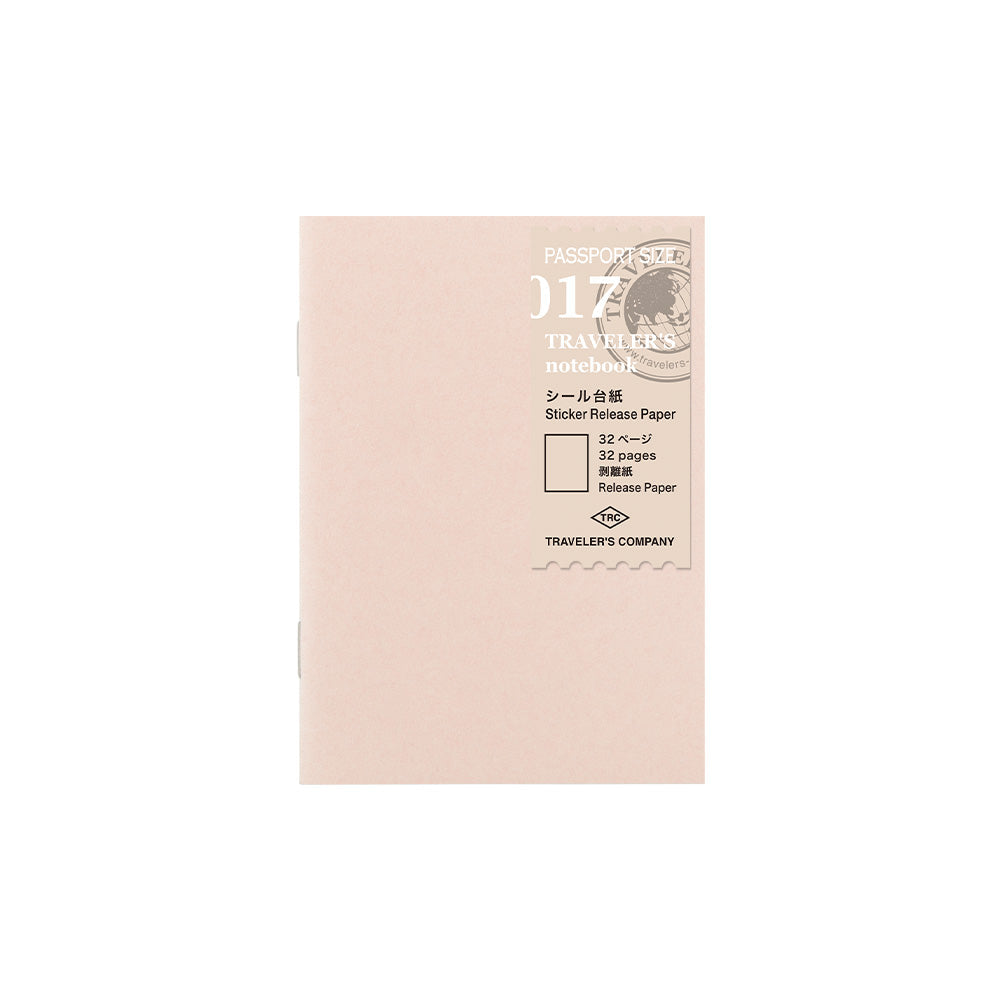 PRE-ORDER TRAVELER'S notebook Refill 017 - Sticker Release Paper - Passport Size-Refill-DutchMills