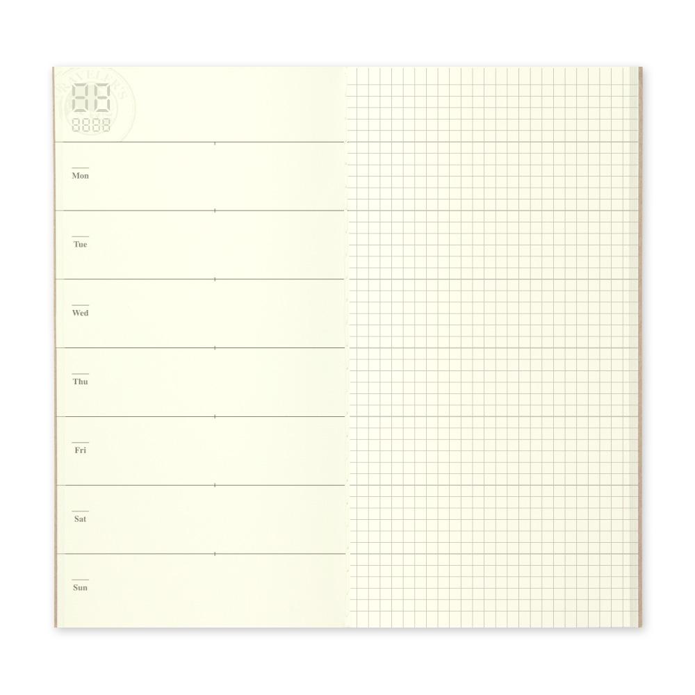 TRAVELER'S Notebook Refill 019 - Free Diary (Weekly + Memo)-Refill-DutchMills