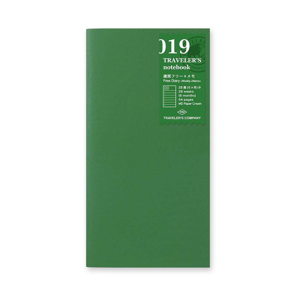 TRAVELER'S Notebook Refill 019 - Free Diary (Weekly + Memo)-Refill-DutchMills