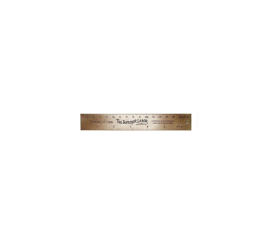 The Superior Labor - Brass Ruler (15cm)-Liniaal-DutchMills