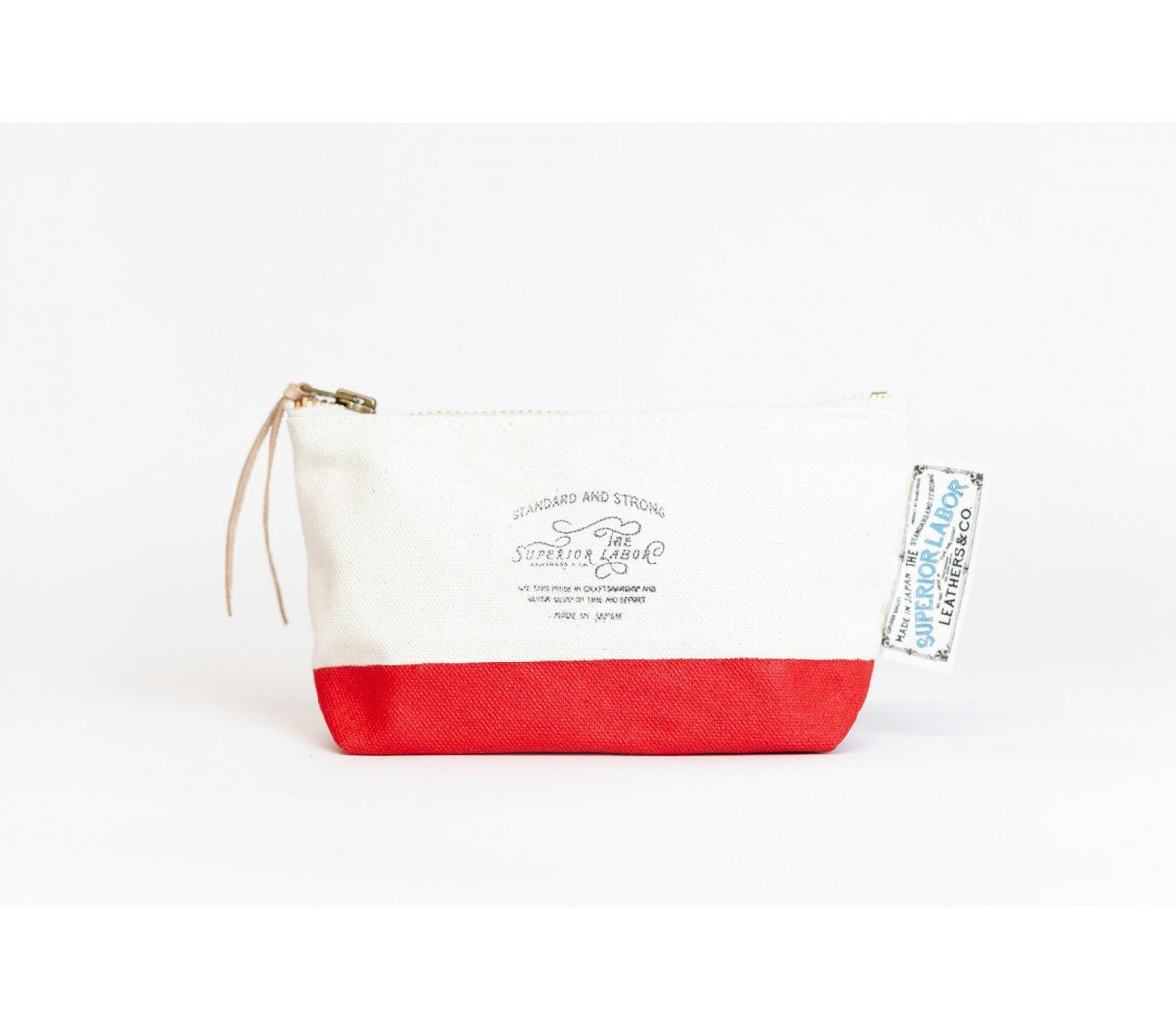 The Superior Labor - Cotton Canvas Pouch #02 - Red-Etui-DutchMills