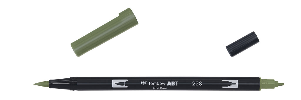 Tombow - ABT-228 Dual Brush Pen - Grey Green-Stift-DutchMills