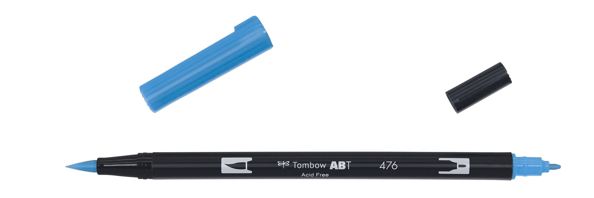 Tombow - ABT-476 Dual Brush Pen - Cyan-Stift-DutchMills