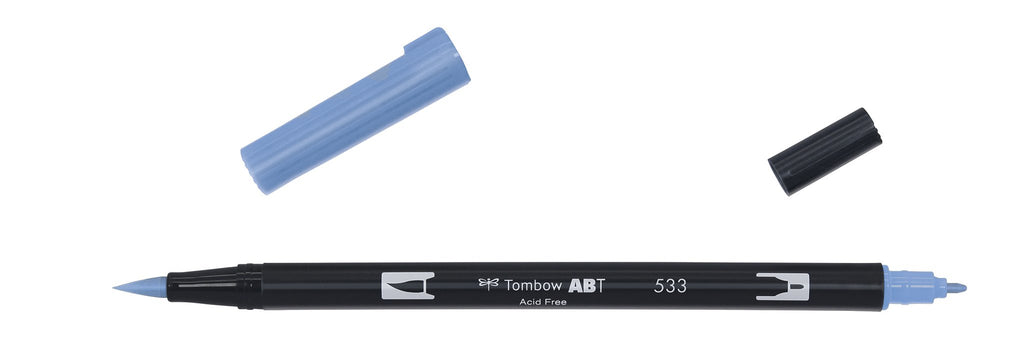 Tombow - ABT-533 Dual Brush Pen - Peacock Blue-Stift-DutchMills