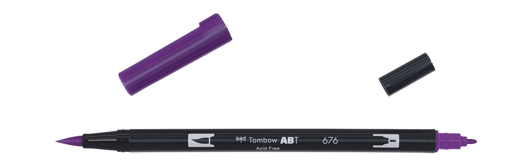 Tombow - ABT-676 Dual Brush Pen - Royalpurple-Stift-DutchMills