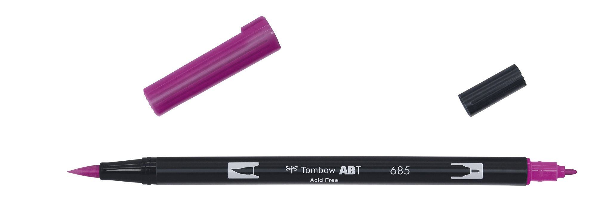 Tombow - ABT-685 Dual Brush Pen - Deepmagenta-Stift-DutchMills