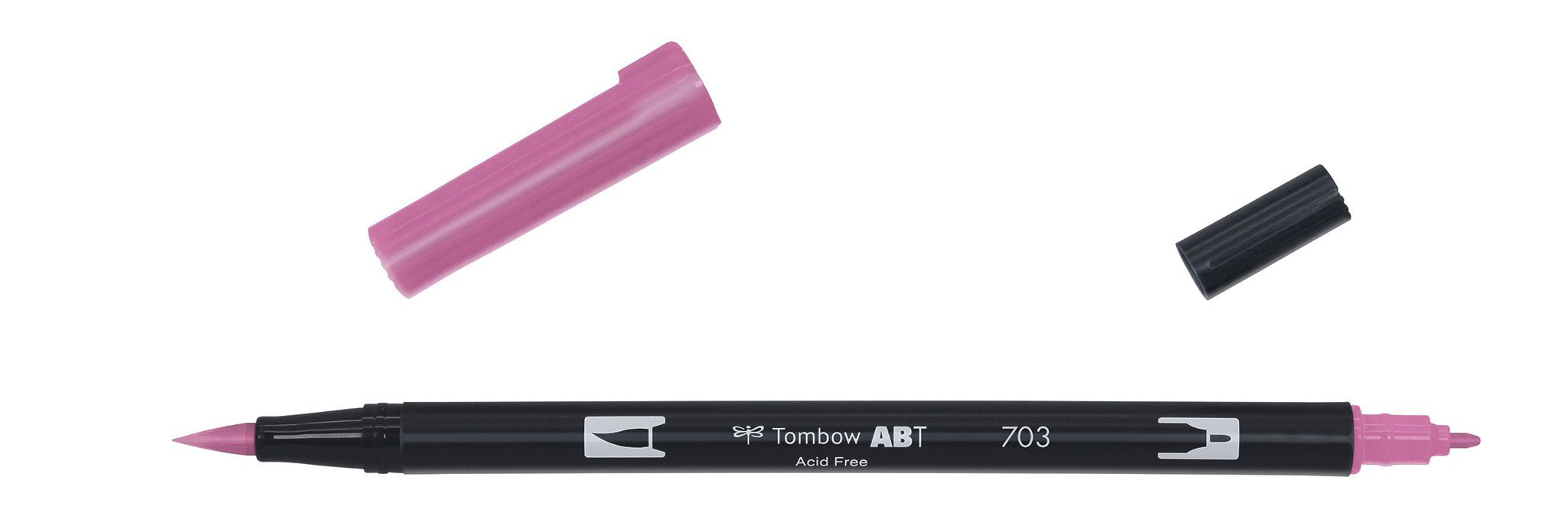 Tombow - ABT-703 Dual Brush Pen - Pink Rose-Stift-DutchMills