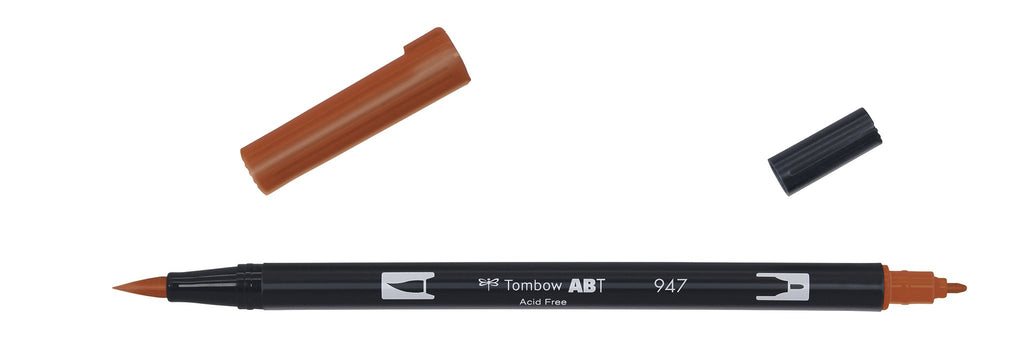 Tombow - ABT-947 Dual Brush Pen - Burnt Sienna-Stift-DutchMills