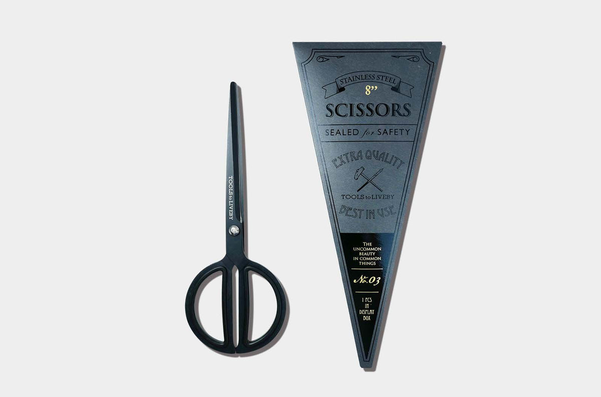 Tools to Liveby - Scissors 8" - Black (schaar)-Schaar-DutchMills