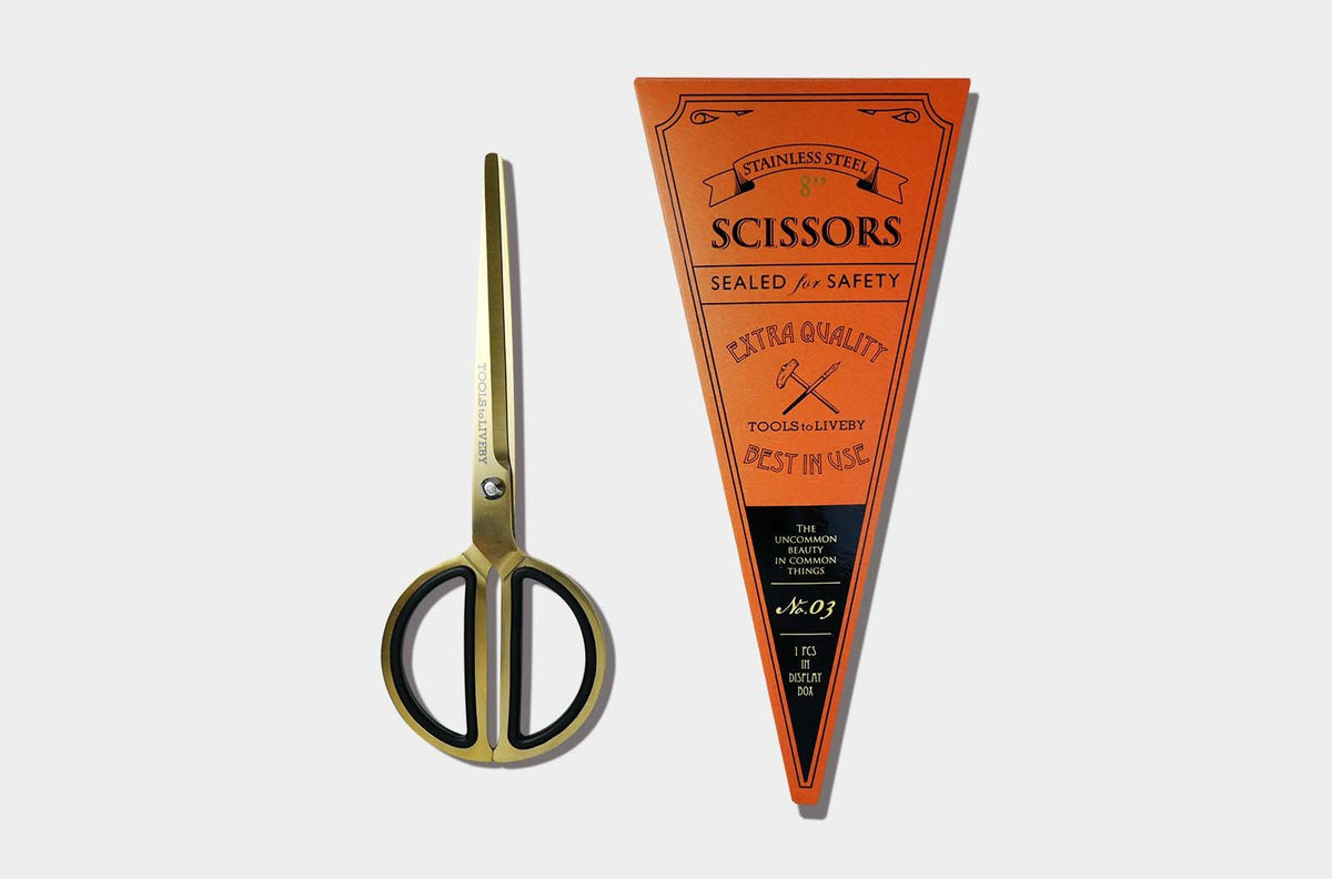 Tools to Liveby - Scissors 8" - Gold (schaar)-Schaar-DutchMills