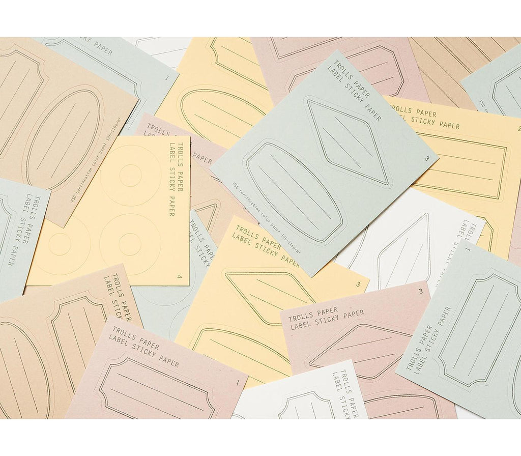 Trolls Paper - Label Sticky Paper - Design A-Sticker-DutchMills