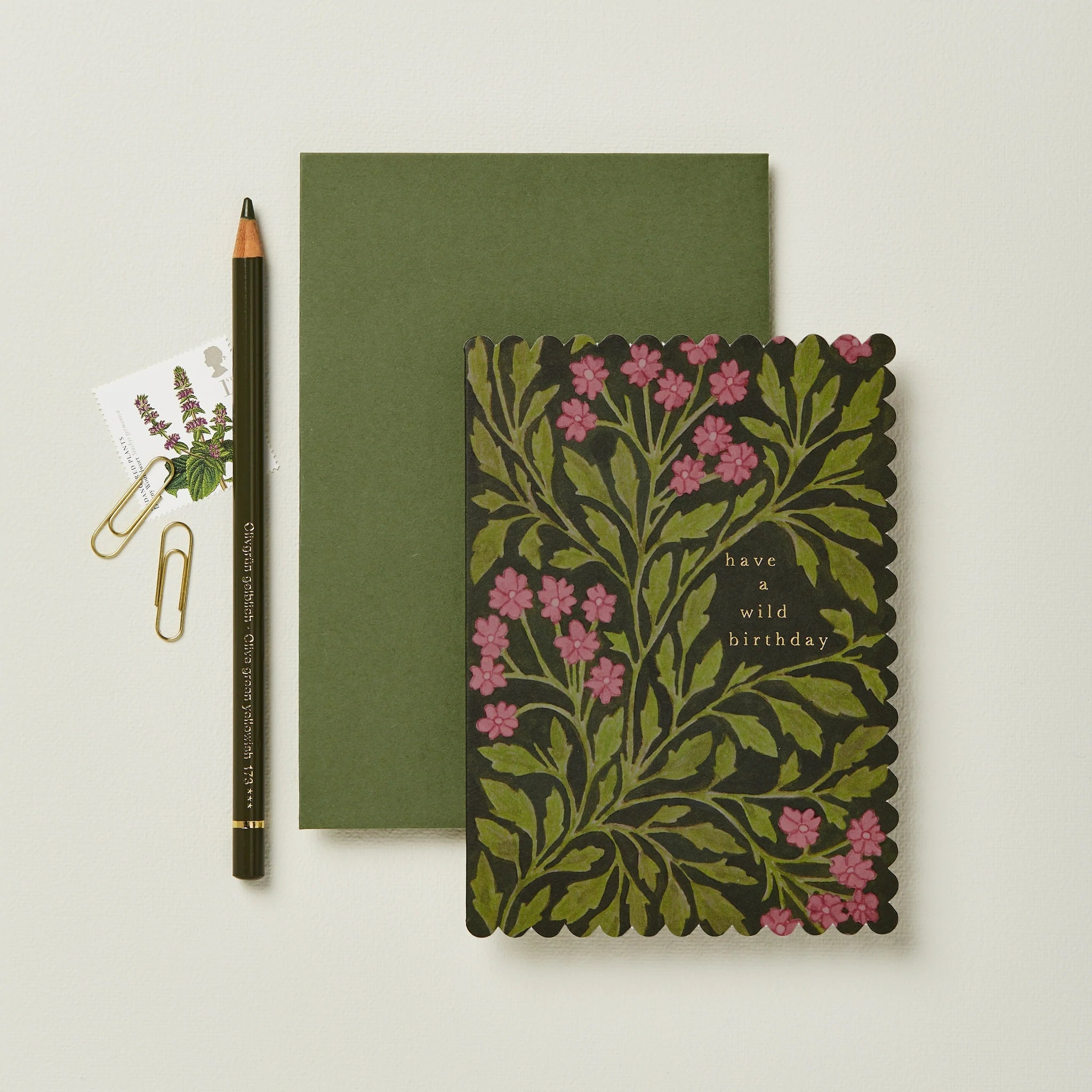 Wanderlust Paper Co. - Green Flora 'Wild Birthday'-Kaart-DutchMills