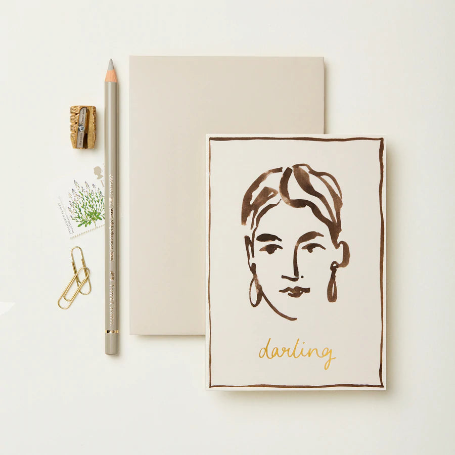 Wanderlust Paper Co. - Portrait 'Darling'-Kaart-DutchMills