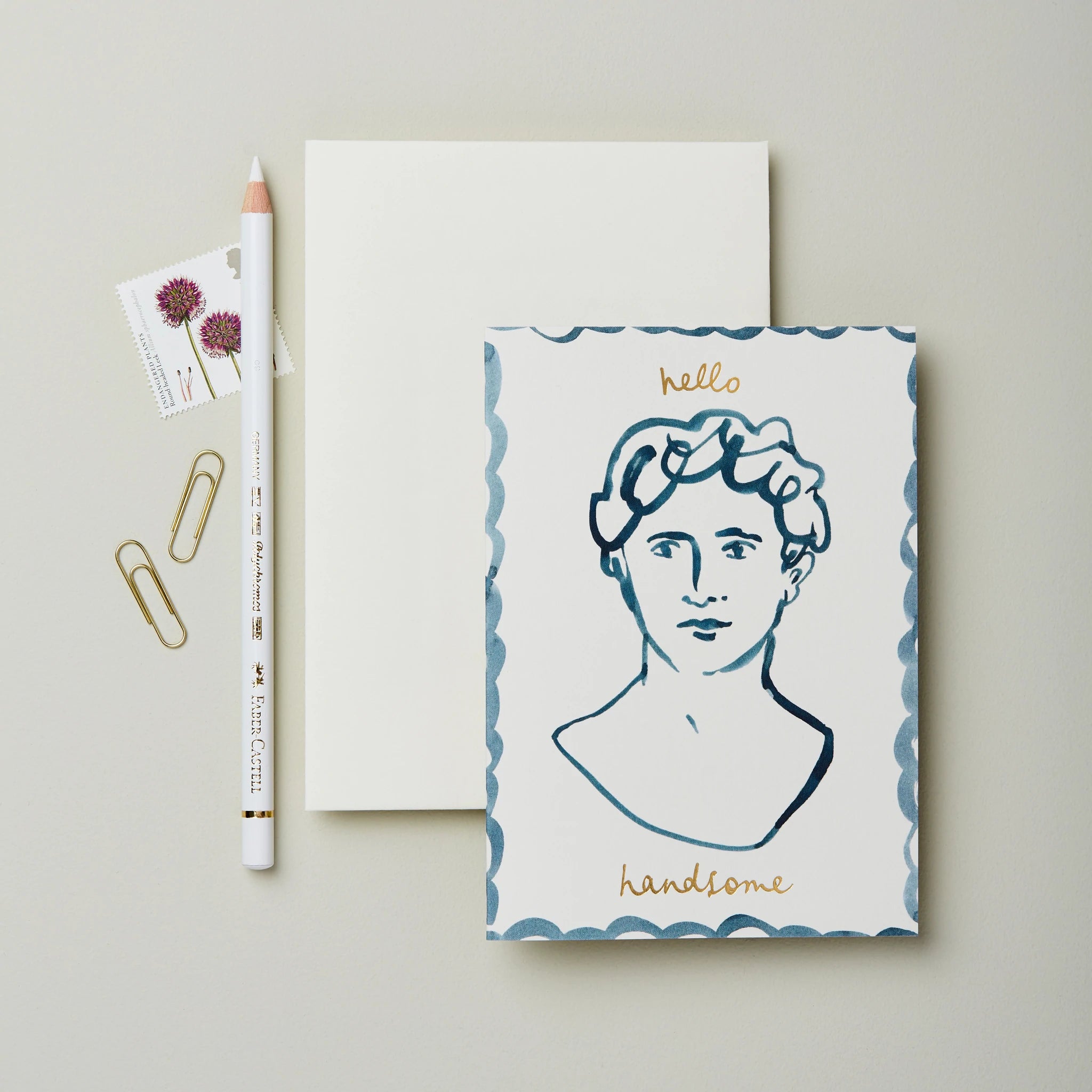 Wanderlust Paper Co. - Portrait 'Hello Handsome'-Kaart-DutchMills