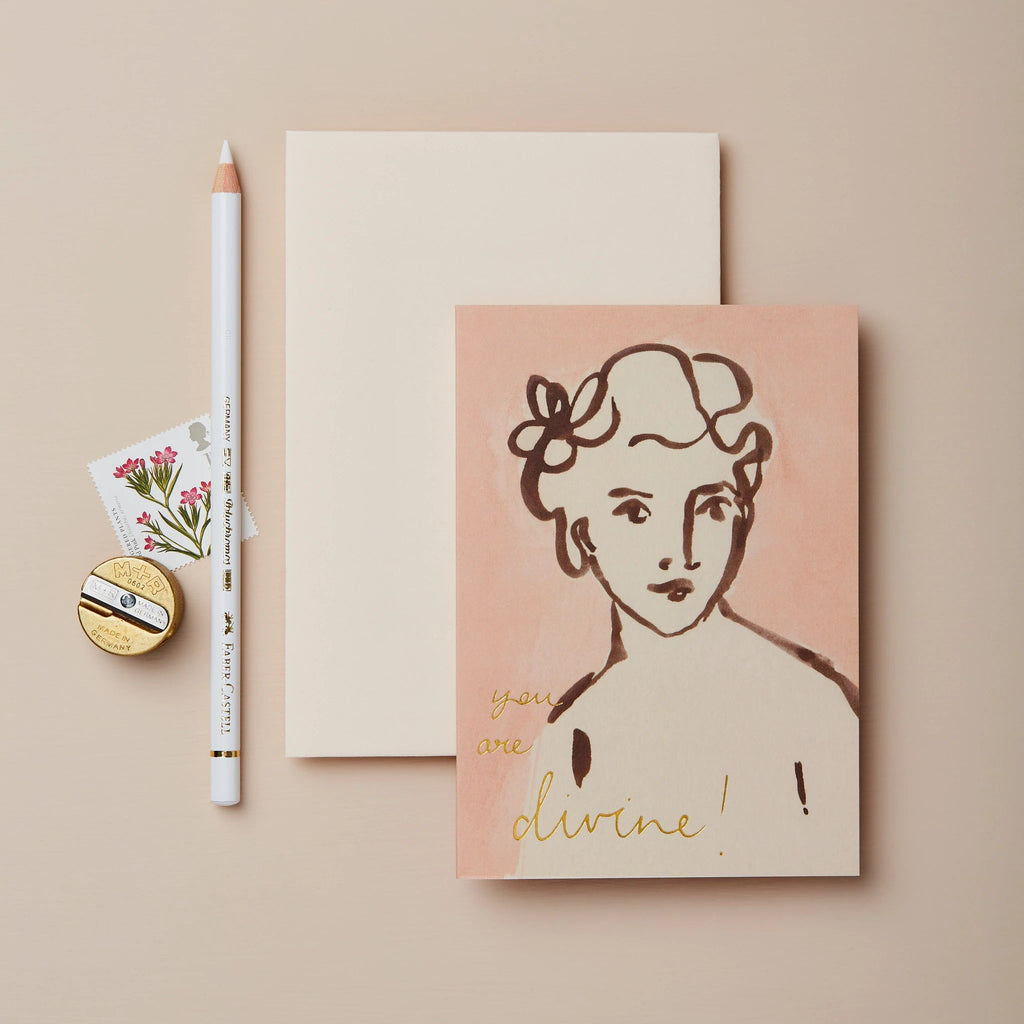 Wanderlust Paper Co. - Portrait 'You Are Divine'-Kaart-DutchMills