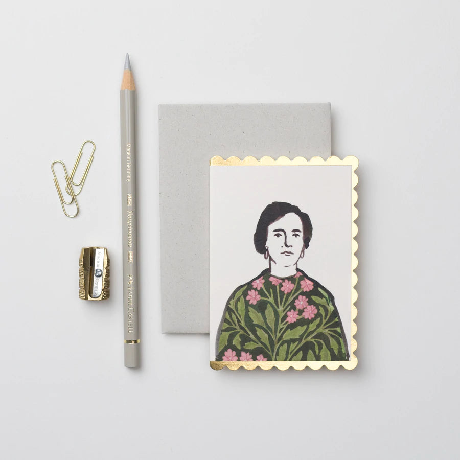Wanderlust Paper Co. - Woman in a Floral Dress-Mini Kaart-DutchMills