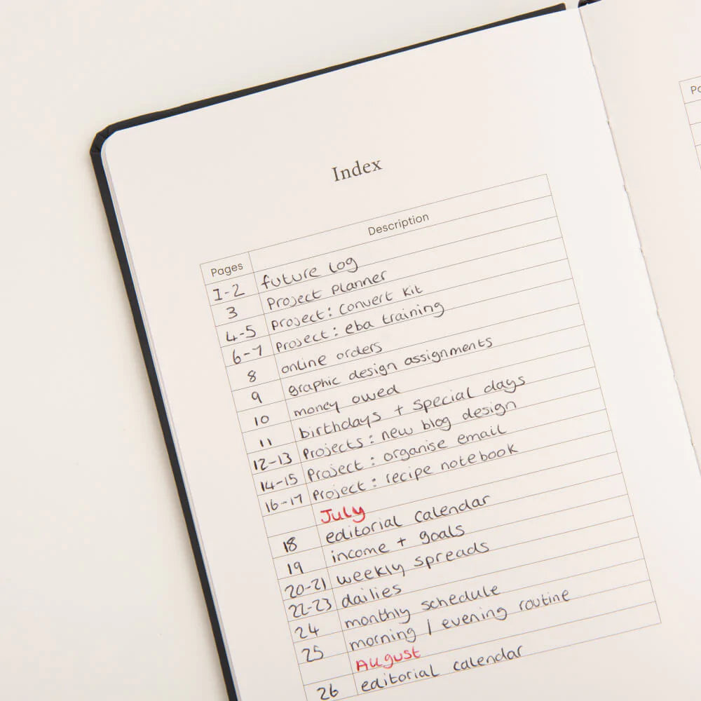 Yop & Tom - A5 Dot Grid Journal - Dandelion - Midnight Blue-Notitieboek-DutchMills