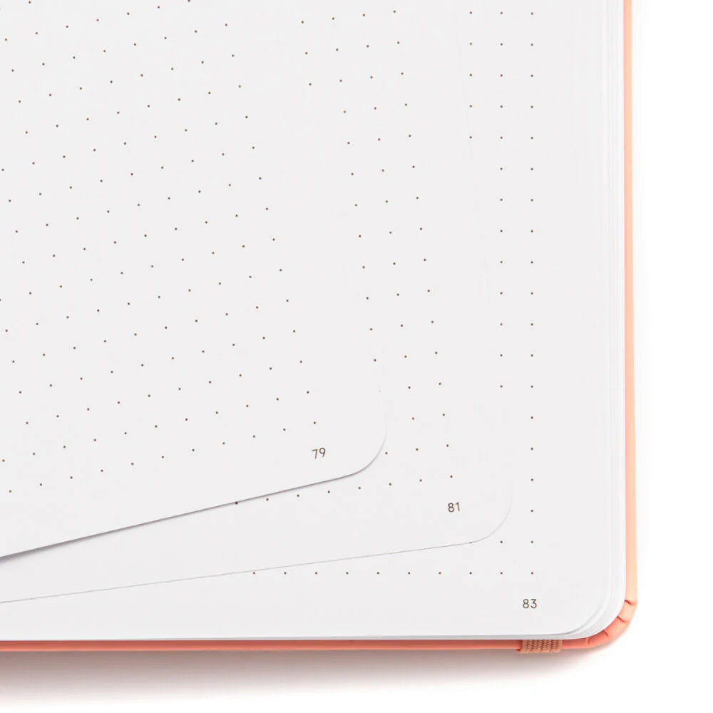 Yop & Tom - A5 Dot Grid Journal - Dandelion - Midnight Blue-Notitieboek-DutchMills