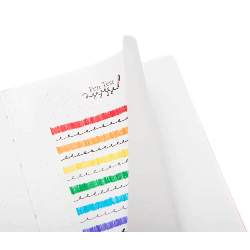 Yop & Tom - A5 Dot Grid Journal - Dandelion - Midnight Blue-Notitieboek-DutchMills